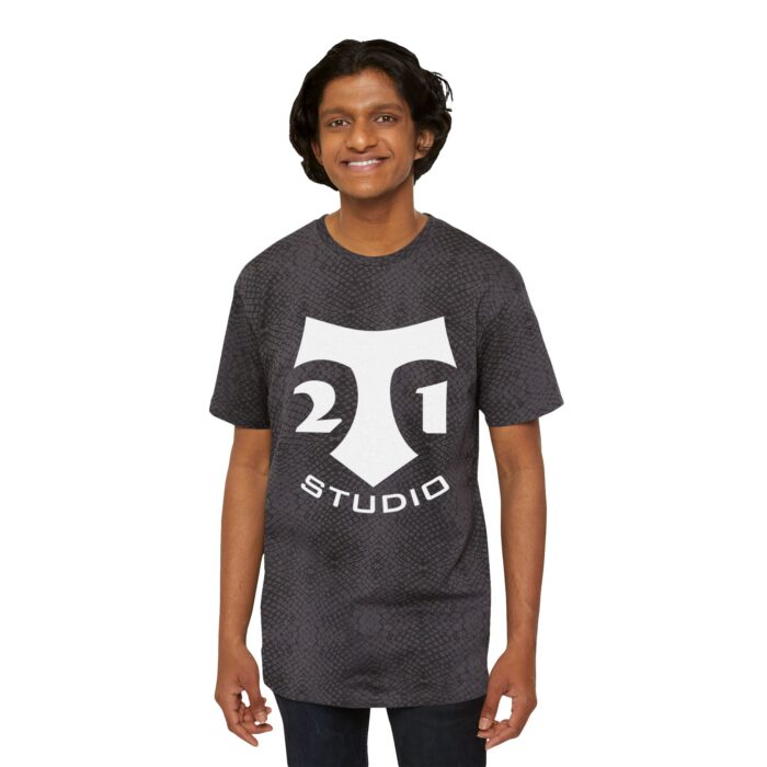 t 21 logo Men's Fine Jersey Tee - Image 11