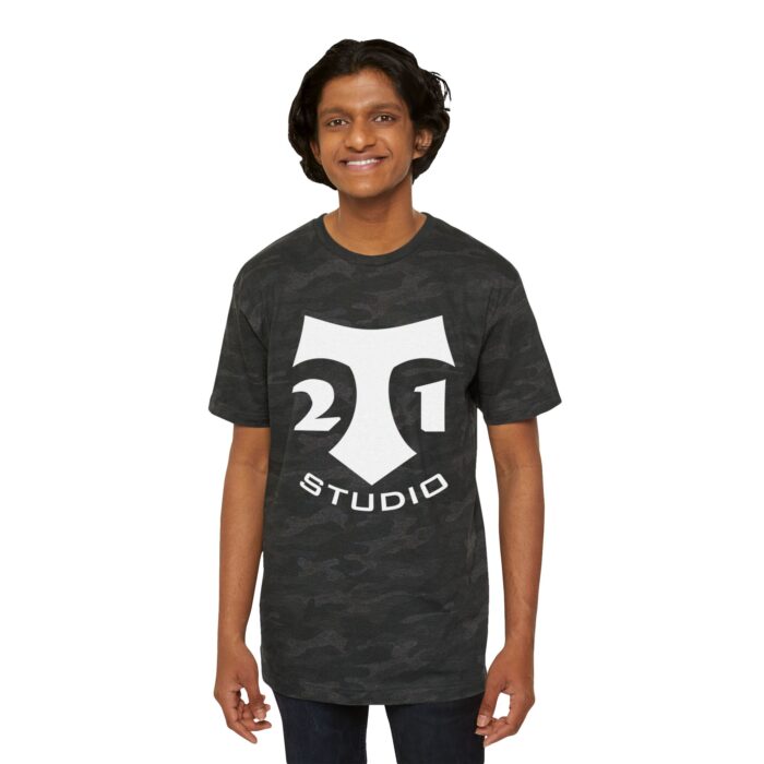 t 21 logo Men's Fine Jersey Tee - Image 3