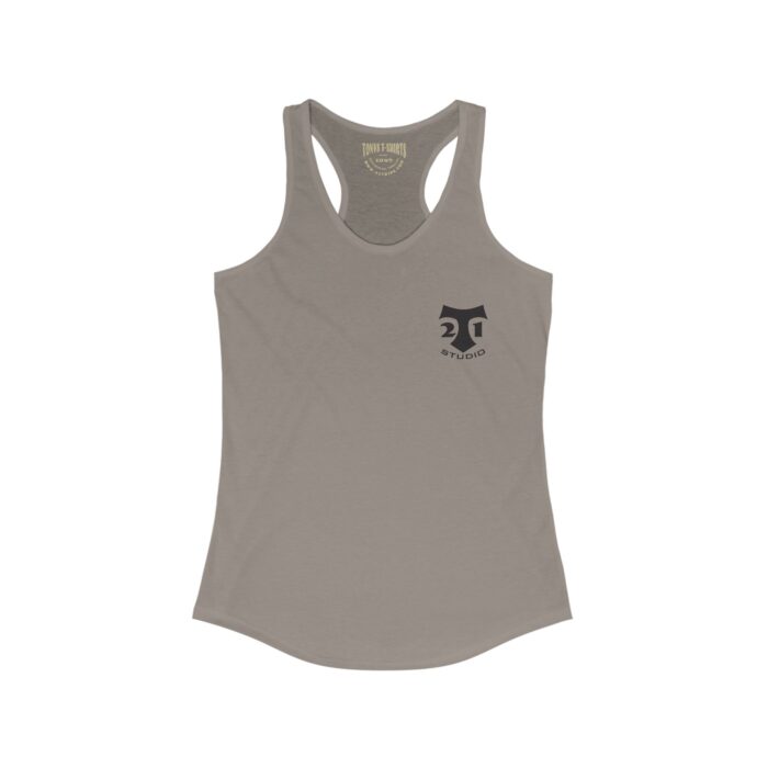 T 21 Logo -Women's Ideal Racerback Tank - Image 5