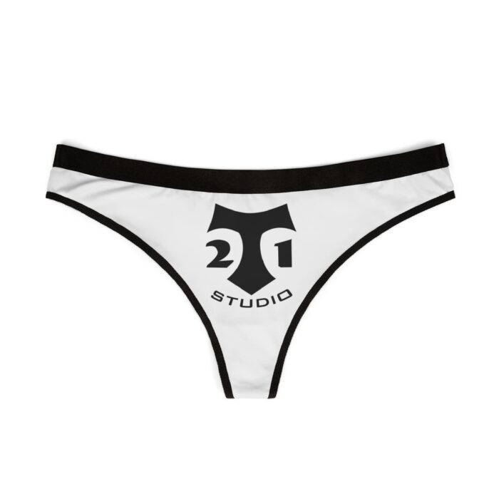 t 21 logo Women's Thongs (AOP)