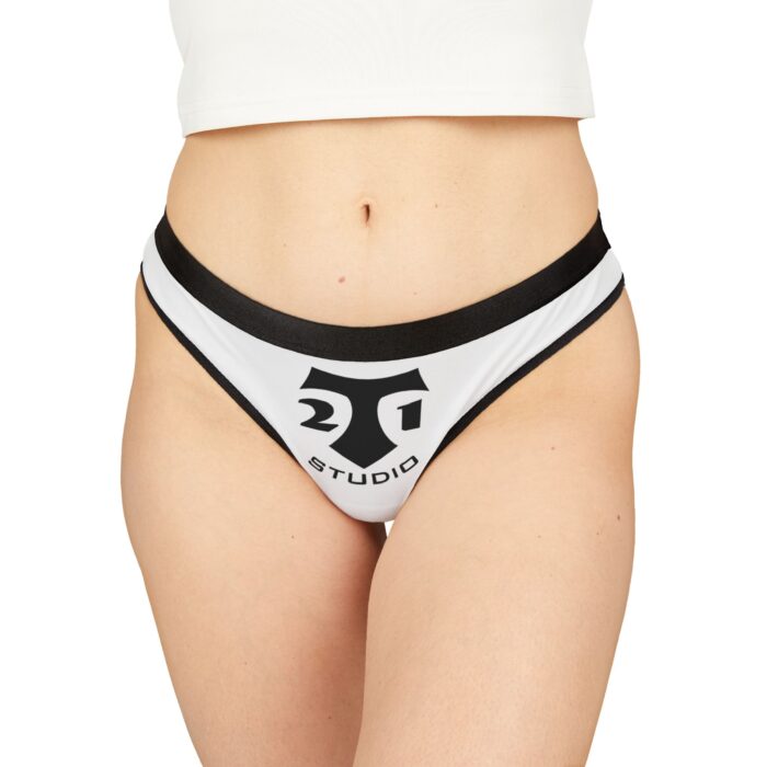 t 21 logo Women's Thongs (AOP) - Image 3